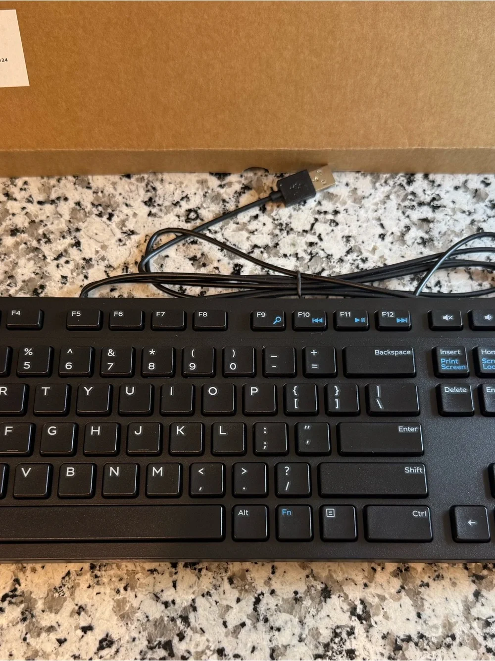 Logitech Black Wired USB Keyboard